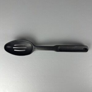 Pampered Chef Black Nylon Slotted Serving Spoon 13" #2336